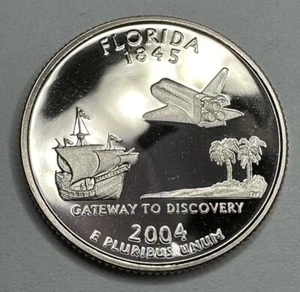 2004-S Florida State Quarter Proof 25cent Coin from US Mint Proof Set - Picture 1 of 6