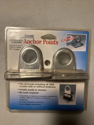 PUNTOS DE ANCLAJE CROMADOS UNIVERSALES HIGHLAND 92509 para camioneta pickup Foto 1 de 2