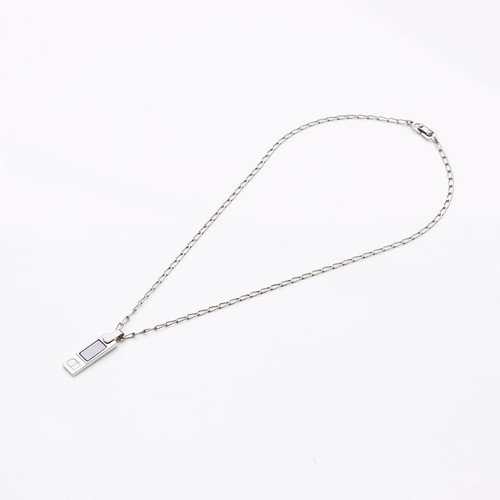 Collana Christian Dior logo CD vintage argento WS9520