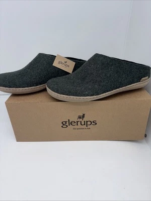 Glerups Unisex EU 39 MUJER 8.5 Interior Cuero Suela Sin Cordones - Lana Bosque Nuevo con Etiquetas Foto 1 de 4