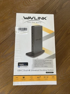*NEVER OPENED* WAVLINK USB-C Dual 4K Universal Docking Station WL-UG39DK7 - Image 1 of 4