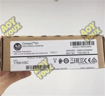 1PCS New Allen-Bradley 1769-HSC CompactLogix High-Speed Counter Module Fast ship - Image 1 of 4