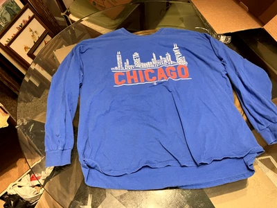 Мужская футболка Gildan Ultra Cotton Chicago Cubs Skyline 3XL синяя - Изображение 1 из 4