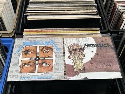 LOT OF 2 7" 45's METALLICA EYE OF THE BEHOLDER / ONE ~BOTH STRONG VG+ Foto 1 de 4