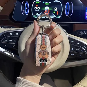 Car Key Fob Cover Case For Audi Q2 Q3 A3 A4 A6L Q5 R8 RS Key Protective Shell - Picture 1 of 2