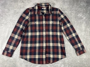 Faherty Womens Legend Classic Sweater Shirt Size M Burchfield Plaid Button Up - Picture 1 of 11