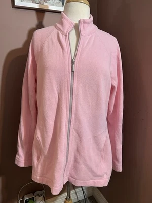 Tommy Bahama Jacket Womens Size XL Pink Full Zip Cotton Blend - Image 1 of 4