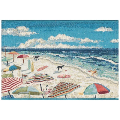 Liora Manne Esencia Dog Beach Indoor/Outdoor Mat - Image 1 of 4