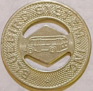 Lyons, Illinois - Bluebird System, Inc. One Fare WM Plated Brass IL 530 D - Picture 1 of 4