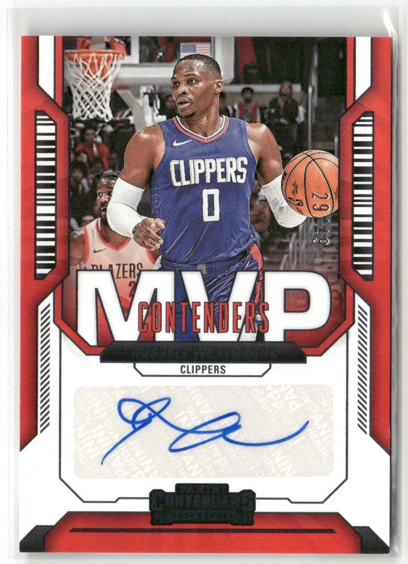 Panini Russell Westbrook Basketball Autographed Sports Trading