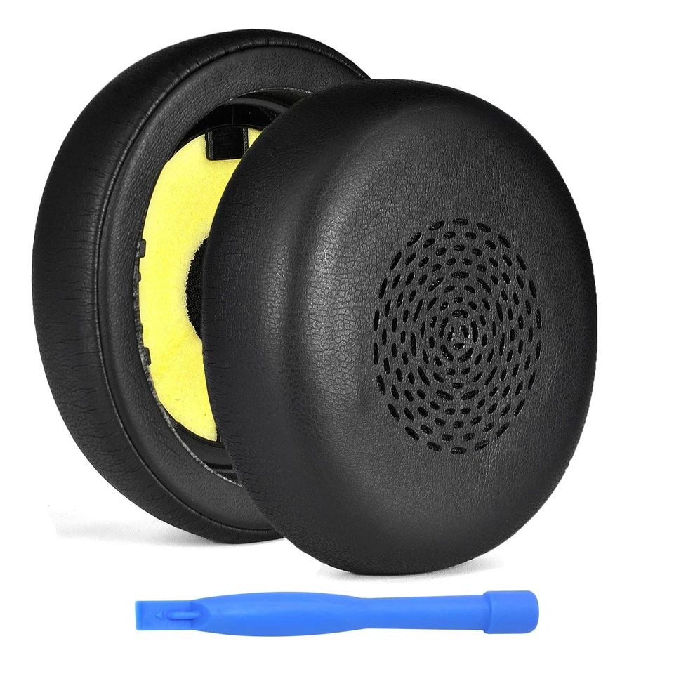 MMOBIEL Ersatz Ohrpolster für Jabra Evolve2 75 Kopfhörer - Protein PU - Schwarz