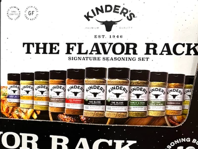 Kinders The Flavor Rack Signature Condimento Set de Regalo 12 Botellas Surtido Vacaciones Foto 1 de 4