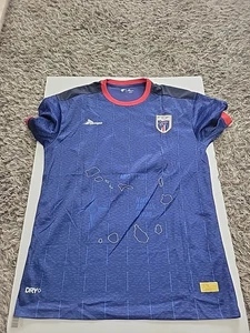 Cape Verde Home Soccer Jersey Footbal Shirt No Stress No 10 Tempo Sz 3xl - Picture 1 of 11