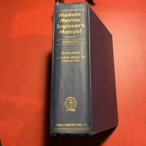 Modern Marine Engineer's Manual Hardcover Vol. 1 Alan Osbourne 1973 - Picture 1 of 14