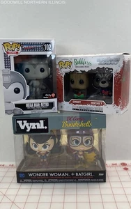 Funko Pop Mega Man: Retro + Marvel Groot/Rocket Bobbleheads + Vynl DC WW/Batgirl - Picture 1 of 6