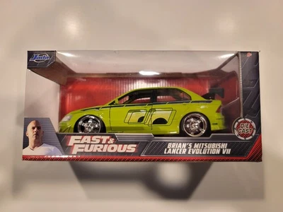 Jada Toys Rápido y Furioso Brian's Mitsubishi Lancer Evolution VII 1/24 Diecast Foto 1 de 3