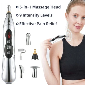 Electronic Acupuncture Pen Meridian Point Massager Body Pain Relief Therapy Set - Picture 1 of 12