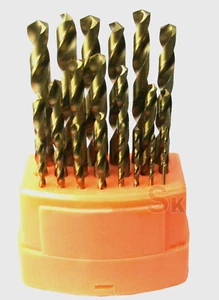 21-PC Jumbo Titanium Coated HSS Drill Bits Set Index-Metal Tools Wood Plastic - Picture 1 of 1