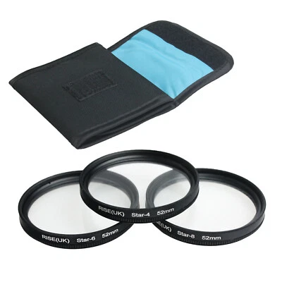 RISE(UK) 58mm Star4 Star 6 Star 8 4 6 8 Point 3 Filter Kit for 58 mm Lens - Image 1 of 4