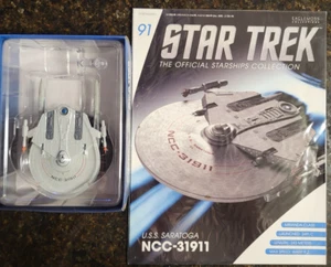 Star Trek: USS Saratoga NCC-31911 Eaglemoss Starship 91 with Magazine - Picture 1 of 6