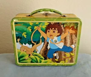 GO DIEGO GO! LUNCHBOX SPIDER MONKEY BOBO NICKELODEON 2009 METALLDOSE TRAGETASCHE - Bild 1 von 6