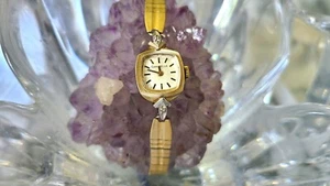 Vintage Caravelle Diamond Mechanical Wind Women’s Watch - Picture 1 of 10