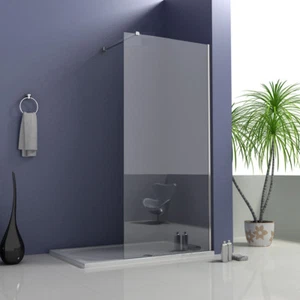 Walk in EnclosureEnd Panel 8mm EasyClean Glass Wet Room Shower Screen Bathroom - Picture 1 of 14