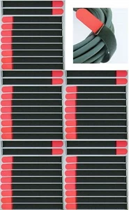 50 x Kabelklett 400 x 40 mm rot FK Klett Band Kabel Binder Klettbänder mit Öse - Picture 1 of 10