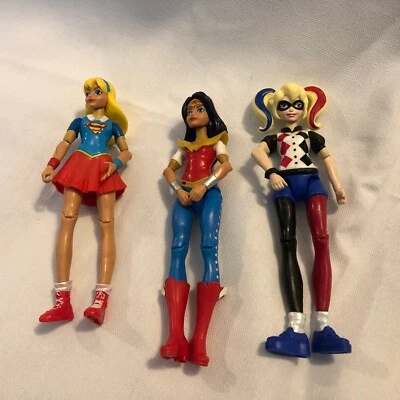 Lote de 3 figuras de acción de superhéroes de DC Comics Girl - 6" Foto 1 de 4