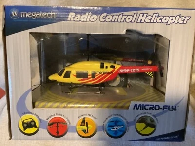 Megatech Micro-Fly R/C Radio Control Fly-bar Helicopter MTC9508. New & Sealed - Image 1 of 4