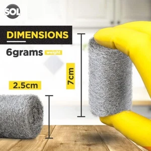 27 Stück Stahldraht Wollpads Qualität Klasse 0 fein für Ratten Mäuse Glätten Schleifen - Bild 1 von 14