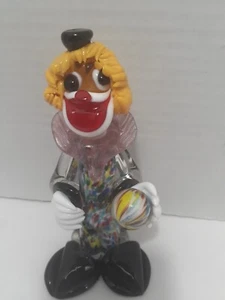 murano glass clown hand blown made in italy 1950's vintage - Picture 1 of 7
