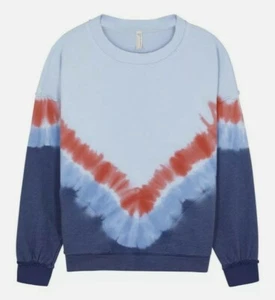 Felpa FP Movement di Free People Metti Ombre in Aurora Blu Combo Piccola Nuova con etichette - Foto 1 di 8
