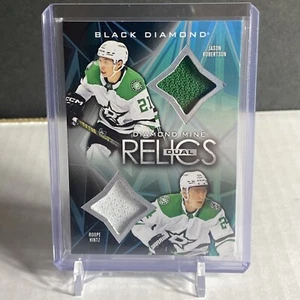 2024-25 Black Diamond Mine Relics Dual jersey Robertson & Hintz DMDR-RH Stars - Picture 1 of 2