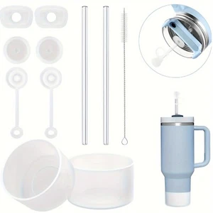 Set accessori 10 pezzi per Stanley Cup 30 40 oz manicotto isolato 10 mm tazza da viaggio - Foto 1 di 4