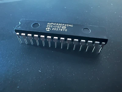 DSPIC33EP32MC202-I/SP Microchip 16-Bit MCU DSP 70 MIPS 21 I/O DIP-28 (2PCS) - Image 1 of 3