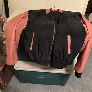 WILSON SPORTING GOODS CO Football Suede Leather Jacket 90s VINTAGE - Picture 1 of 3