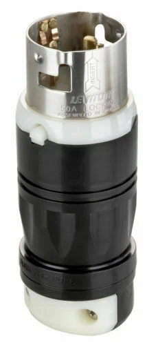 Leviton CS6365C 50A 125/250Volt AC Locking Plug - Image 1 of 1