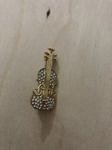 Violin Gold Pin - Picture 1 of 1