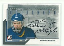 2013-14 In The Game Decades 1990s Autographs #ADH Dominik Hasek SP