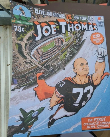 Joe Thomas NFL Cleveland Browns Legends Poster -  SGA - Opening Day 2022 Cover
