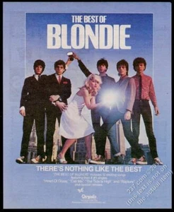 Foto de Blondie 1981 The Best Of álbum lanzamiento anuncio impreso vintage - Imagen 1 de 1
