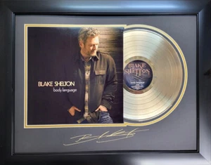 Blake Shelton Gold Album w-Laser Signatures Signed Auto - Picture 1 of 1