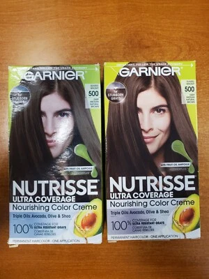 2 Pack: Garnier Nutrisse Hair Color *#500 Deep Medium Natural Brown R7P2b - Image 1 of 4