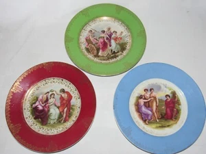 03J9 Piatti Dipinte Decorazioni Antico Porcellana Tedesca Di Angelica Kauffman - Picture 1 of 10