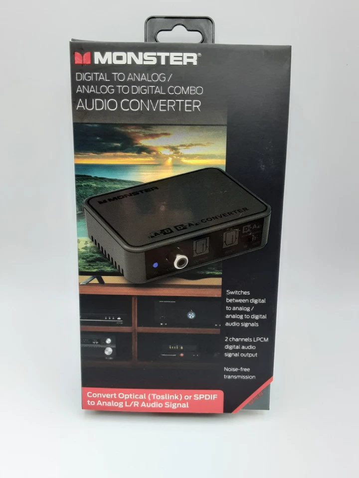 Monster Digital to Analog  / Analog to Digital Combo Audio Converter Black  - Image 1 of 3