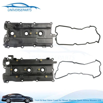 Front & Rear Valve Cover for 2002-2006 Nissan MAXIMA QUEST ALTIMA MURANO 3.5L V6 - Image 1 of 4