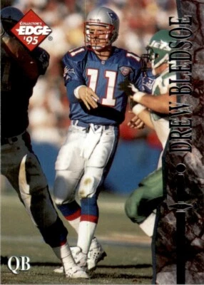 1995 Collector's Edge Excalibur Drew Bledsoe New England Patriots #121 - Image 1 of 2