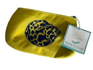 Shiraleah Chicago Zip Kosmetik Conchita Tasche Citron mit blauer Schale - Bild 1 von 4