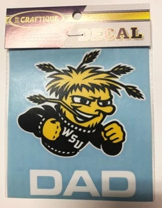 Wichita State Shockers DAD Decal WSU Alumni Car Window Sticker - Picture 1 of 1